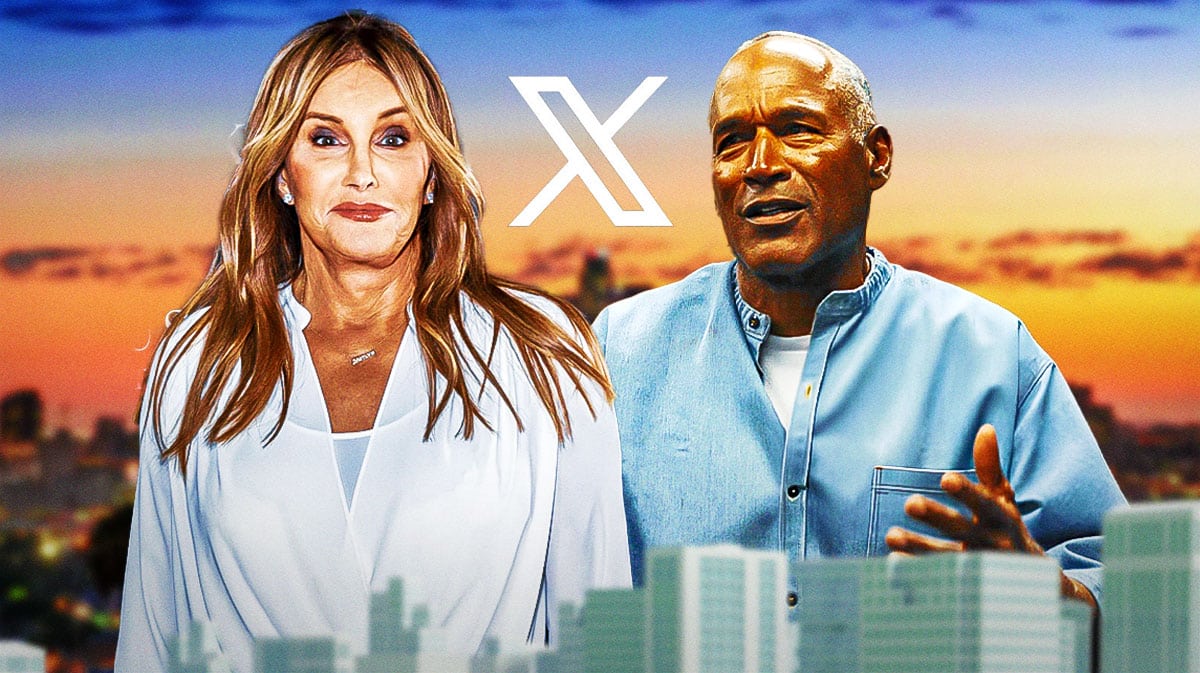 Caitlyn Jenner, O.J. Simpson and the X/Twitter logo