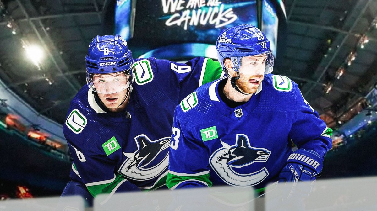 Canucks winning Game 4 of the Stanley Cup Playoffs over the Predators.