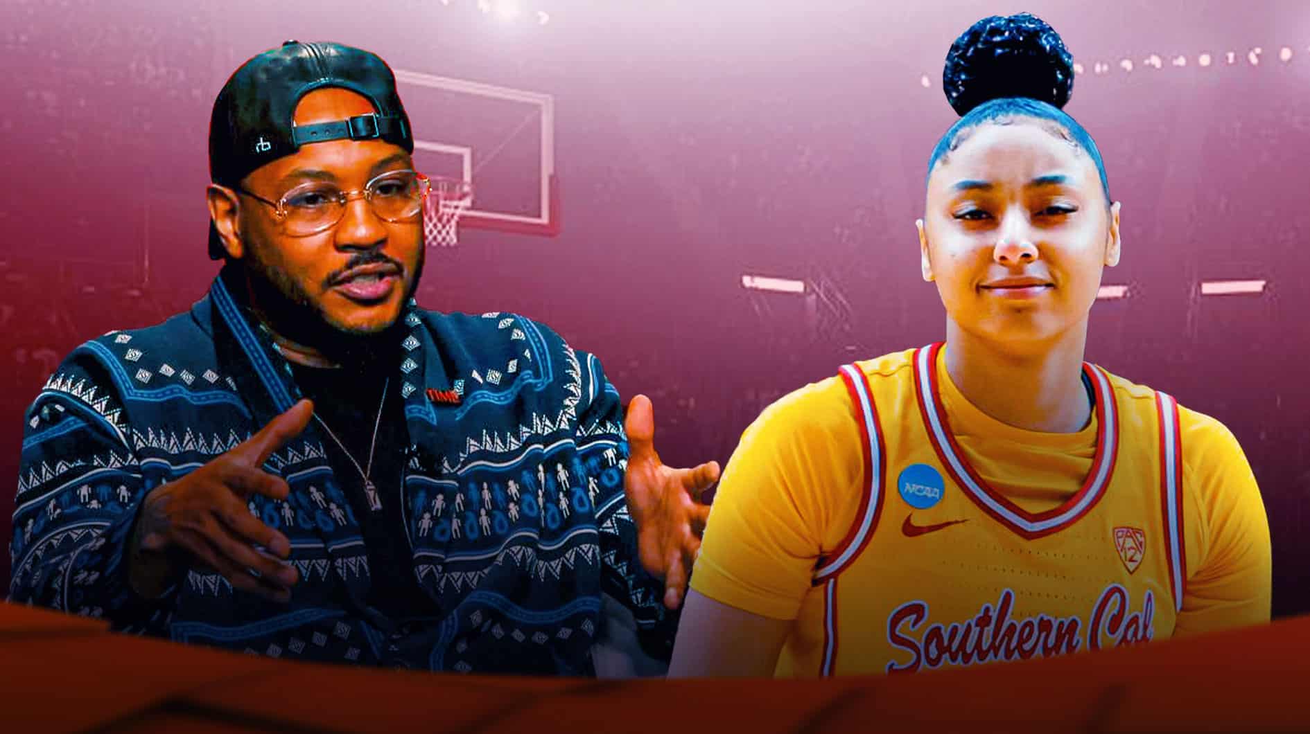 Carmelo Anthony sees similarities in USC women's basketball star JuJu Watkins’ game to his Syracuse days