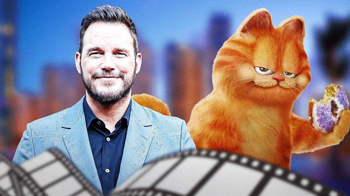 Chris Pratt and Garfield.