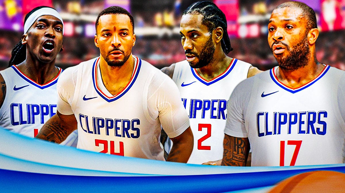 Clippers' Terance Mann, Norman Powell, Kawhi Leonard, and PJ Tucker all hyped up