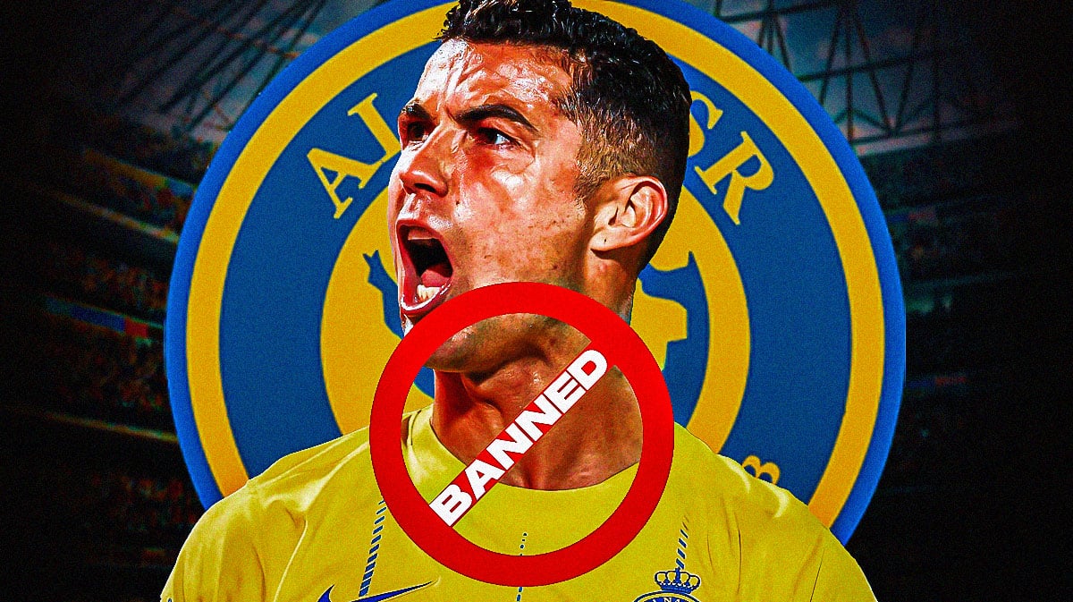 Cristiano Ronaldo gets banned for disgraceful behavior after red card