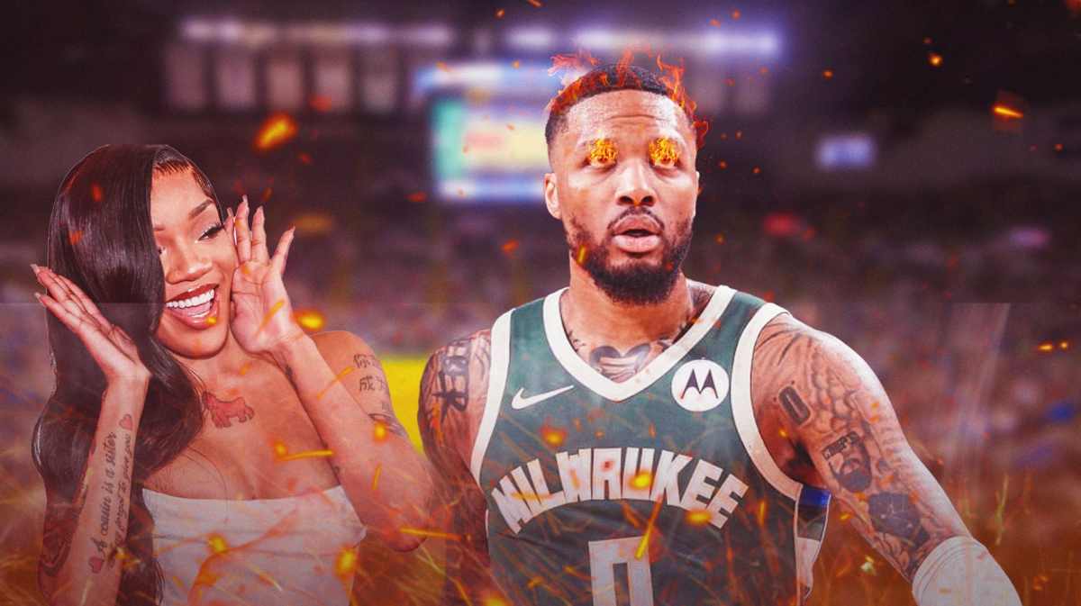 Bucks Damian Lillard with GloRilla after massive NBA Playoffs win over Pacers