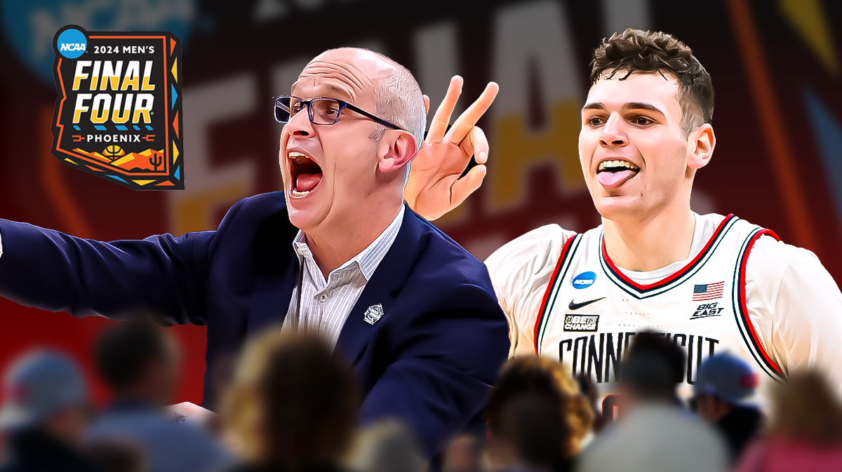 UConn Huskies Dan Hurley before March Madness Final Four