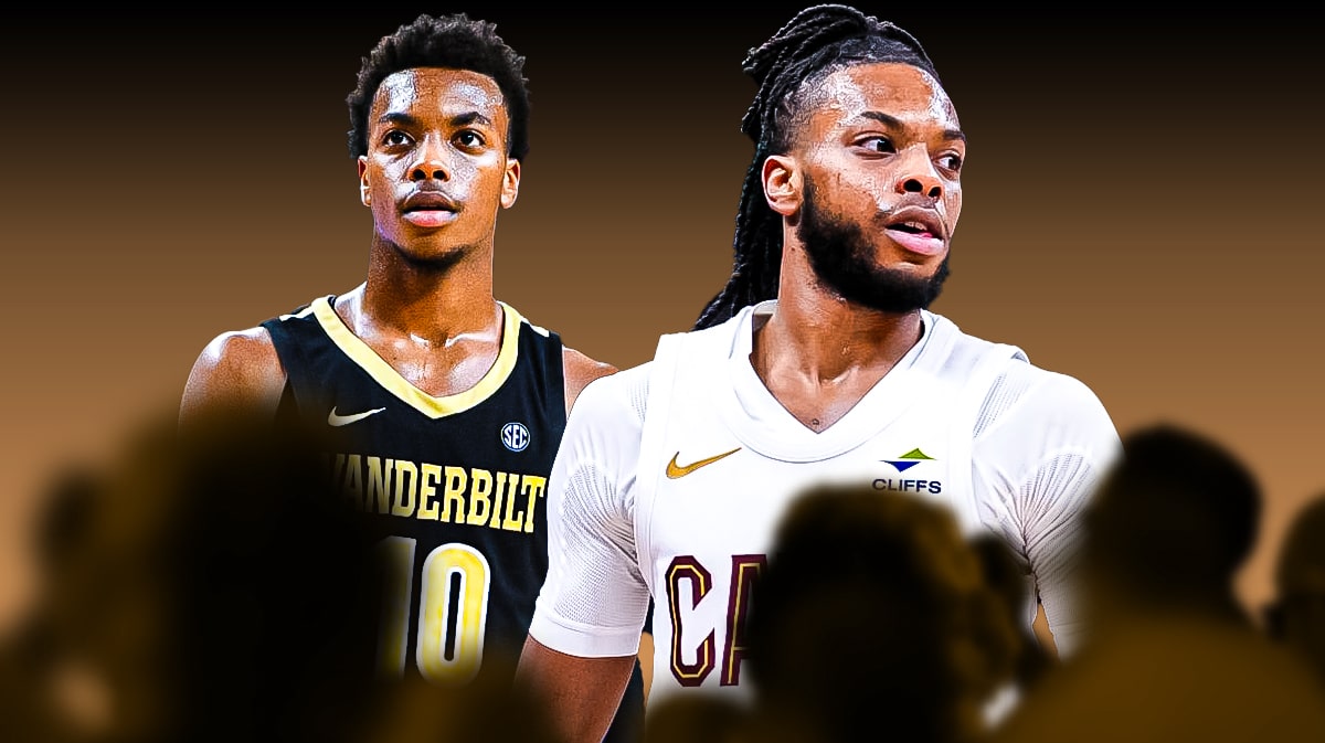 Darius Garland playing for Vanderbilt and the Cleveland Cavaliers.