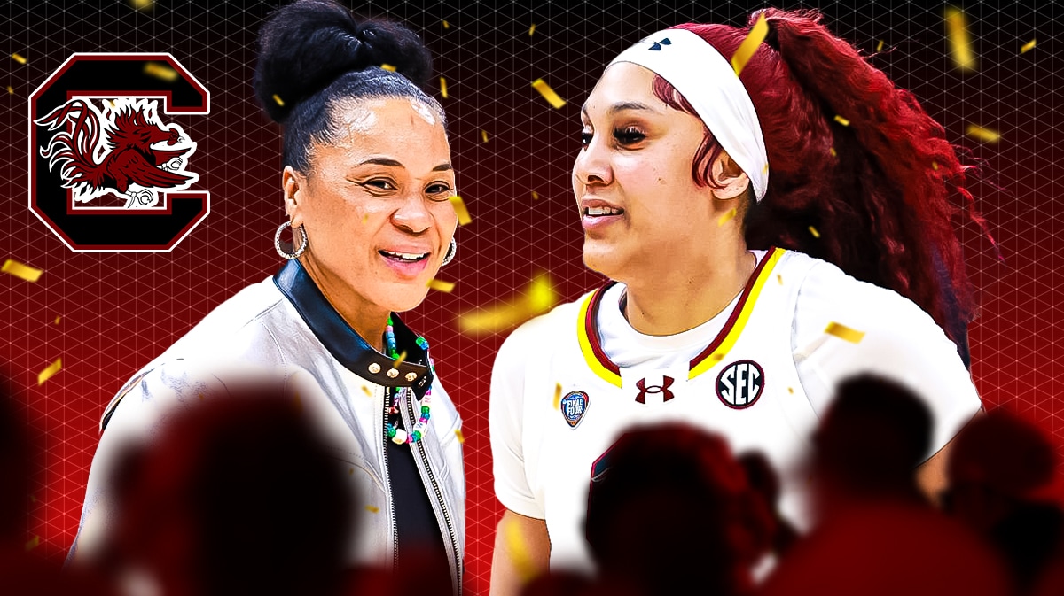 Dawn Staley and Kamilla Cardoso