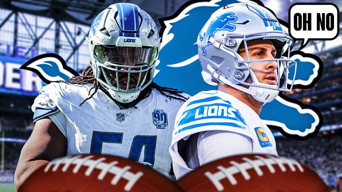Detroit Lions players Jared Goff and Alim McNeill