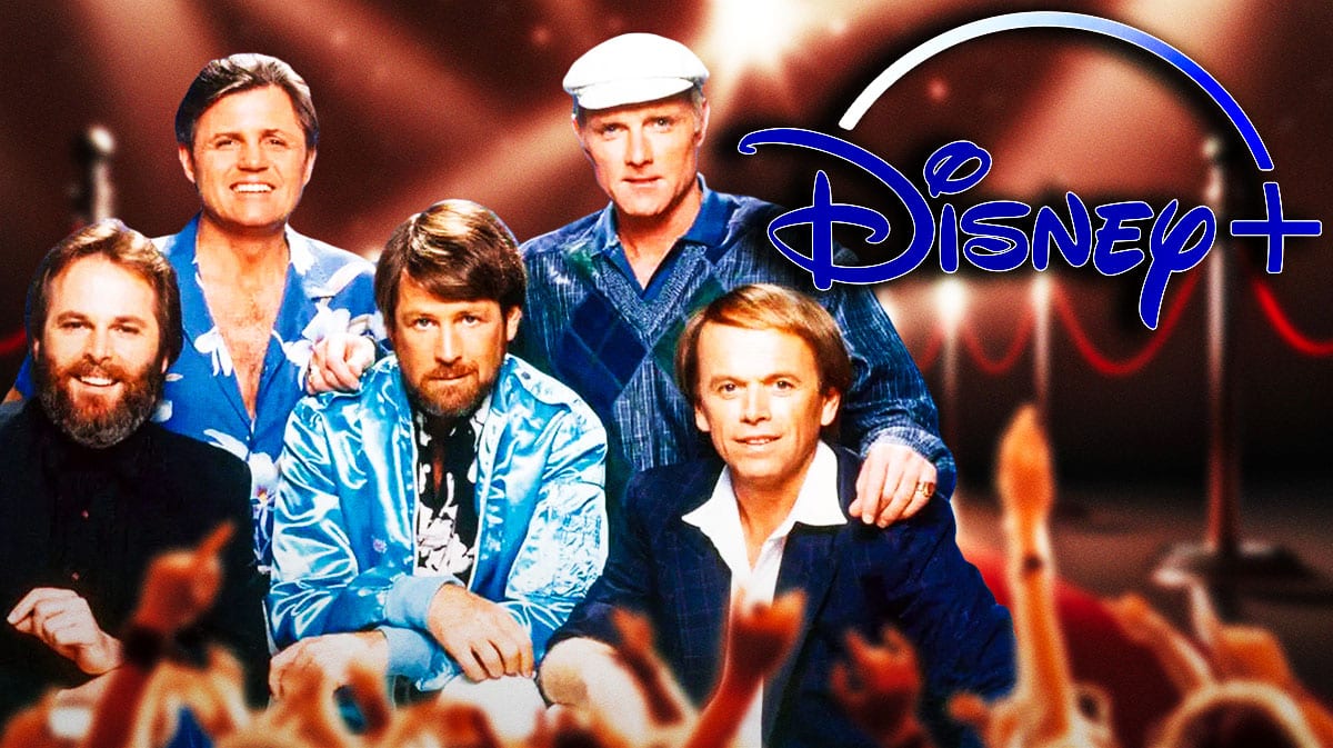 Beach Boys with a Disney+ logo.