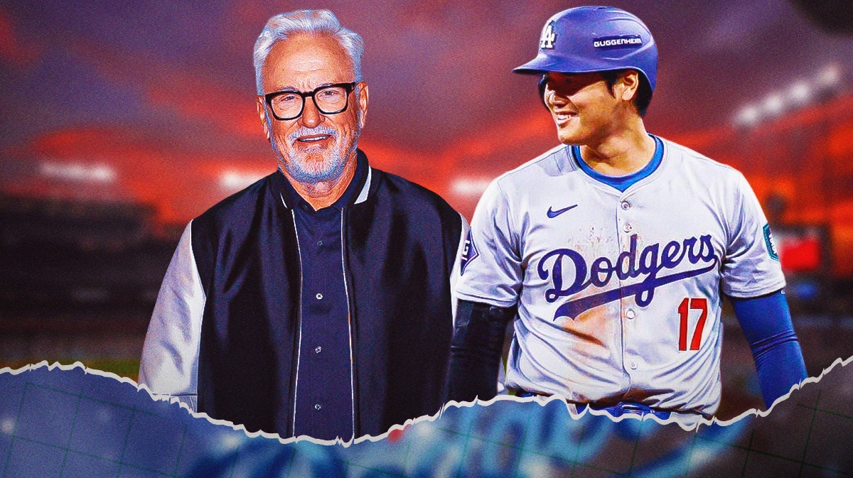 Joe Maddon in street clothes. Shohei Ohtani