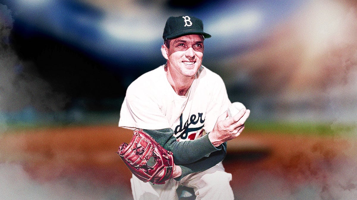 Former Dodgers pitcher Carl Erskine.