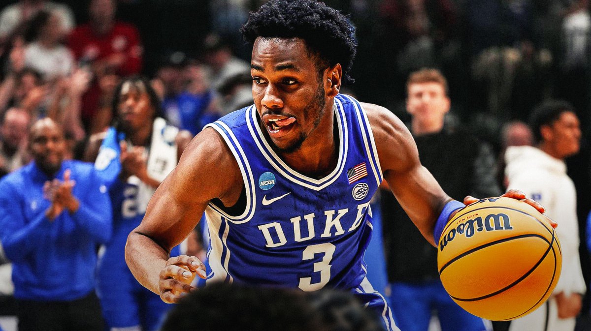 Duke basketball, Blue Devils, Jeremy Roach, NBA Draft, Transfer portal, Jeremy Roach with Duke basketball arena in the background