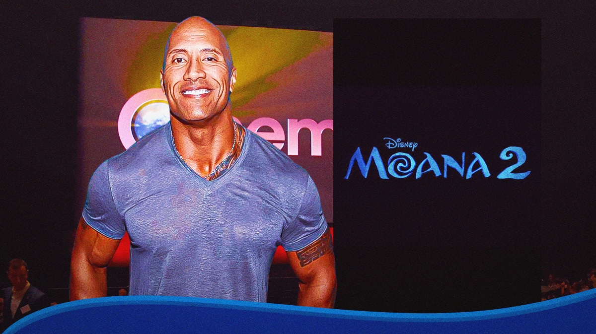 Dwayne Johnson, Moana 2 poster, CinemaCon