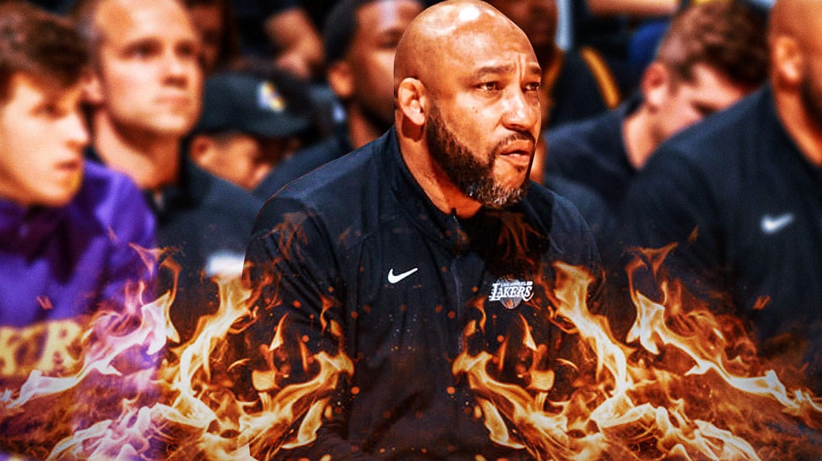 Lakers coach Darvin Ham, with fire under his seat.