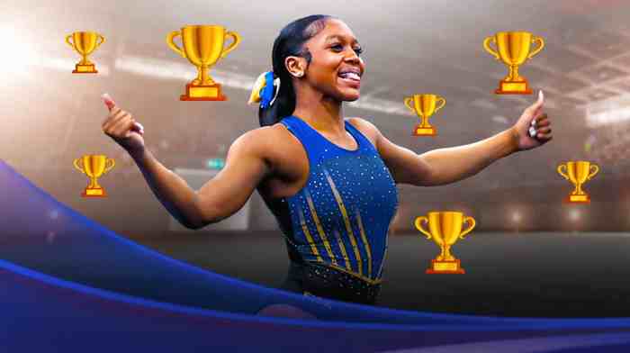 Fisk University's Morgan Price sets a record as the first HBCU gymnast to win a national title, placing ahead of Talladega's Krystin Johnson