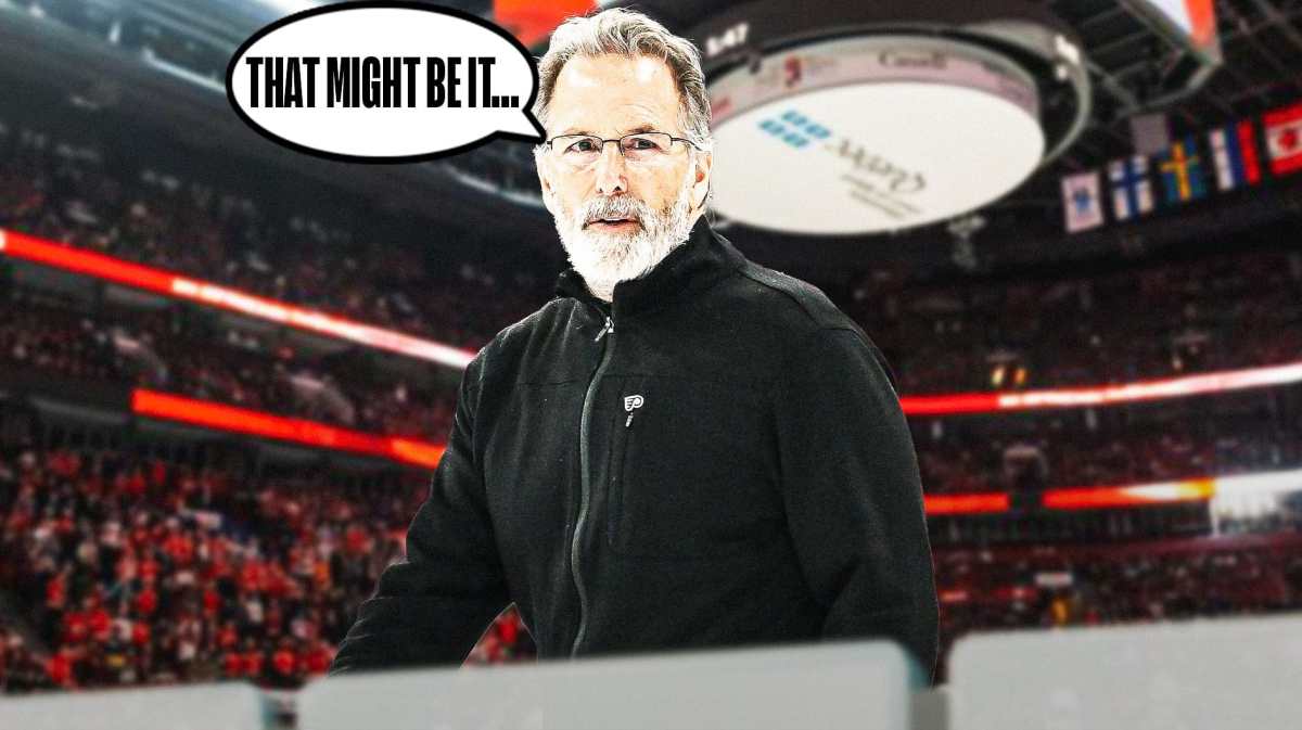 Flyers coach John Tortorella waiving the white flag on the Stanley Cup Playoffs.