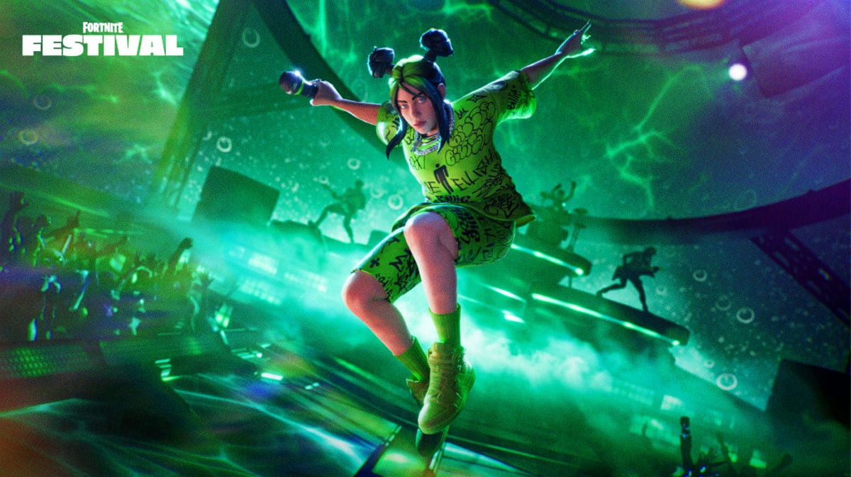 Billie Eilish in Fortnite.