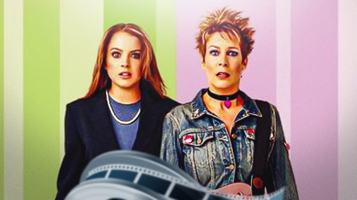 Lindsay Lohan and Jamie Lee Curtis from Freaky Friday.