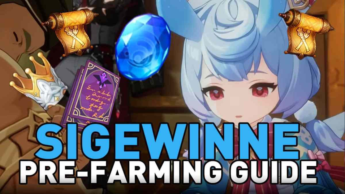 genshin impact sigewinne materials pre-farming guide