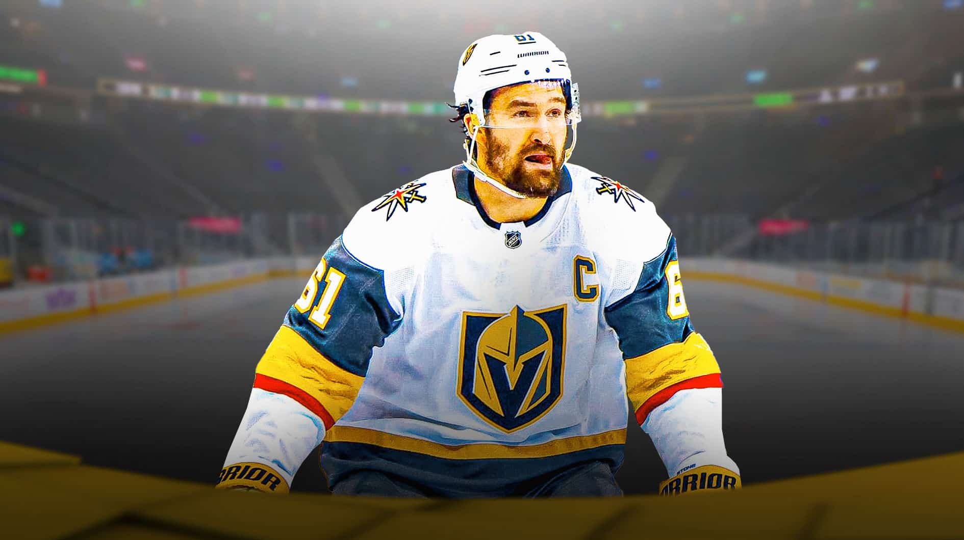 Photo: Mark Stone in action in Golden Knights jersey