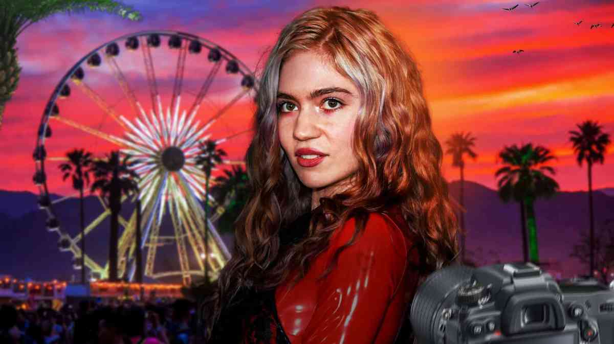 Grimes at Coachella.