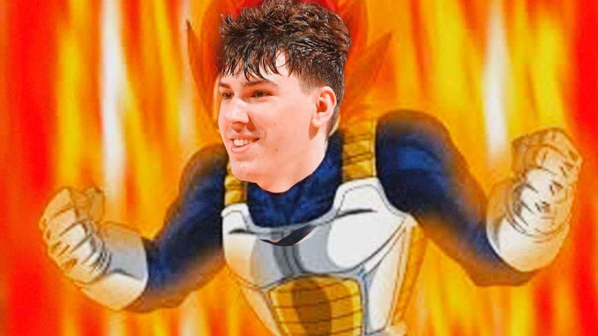 Jake LaRavia (Grizzlies) as Vegeta turning into supersaiyan