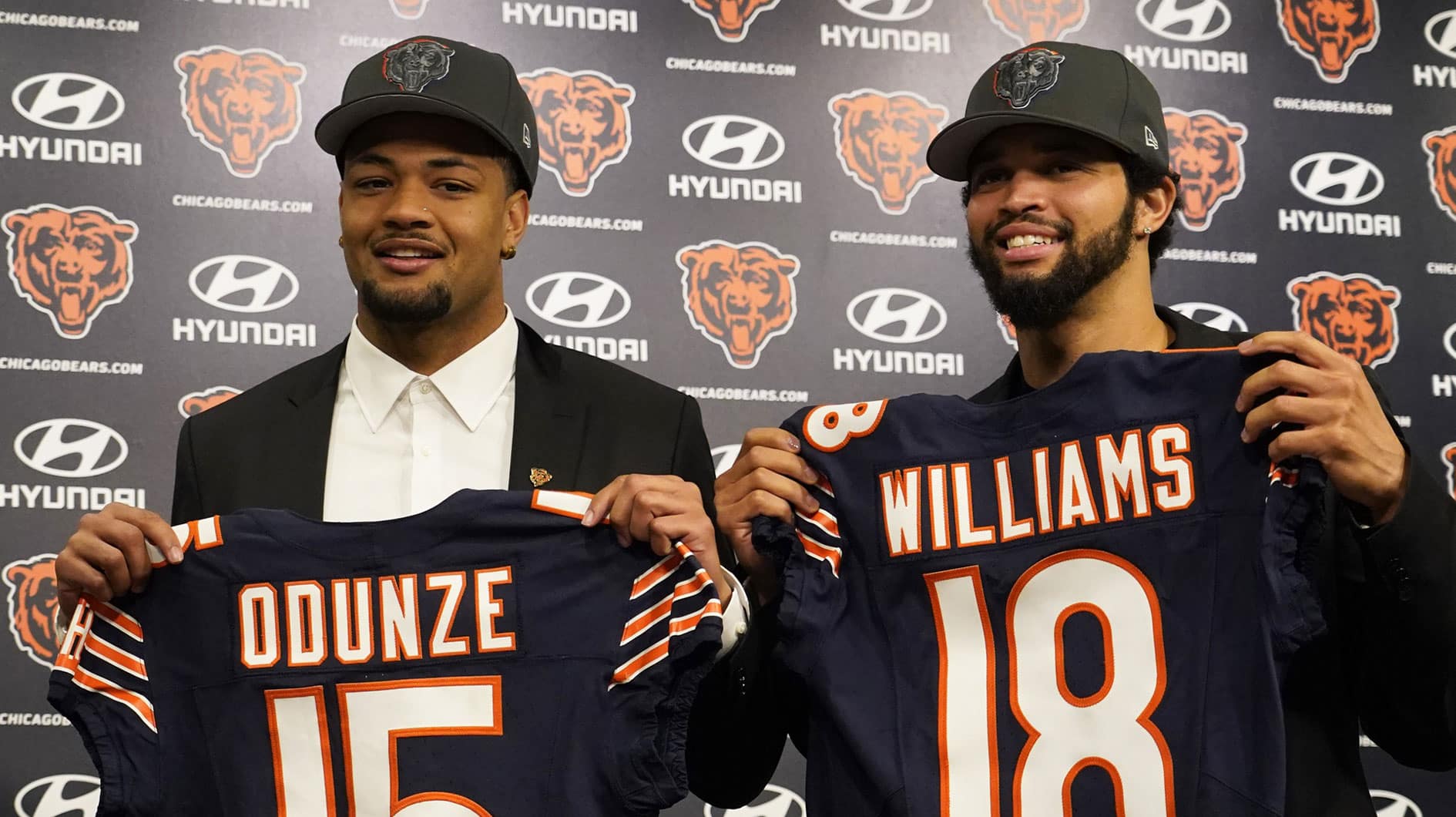 Rome Odunze, Caleb Williams, Chicago Bears, 2024 NFL Draft