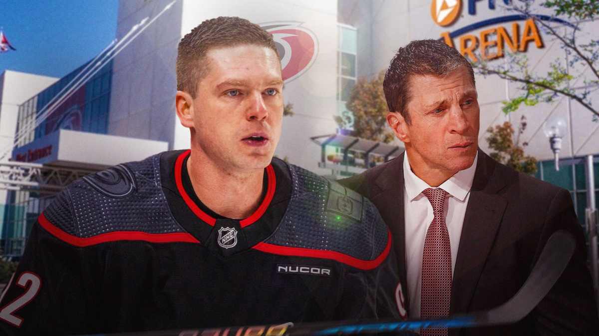 Hurricanes star Evgeny Kuznetsov getting praise from Rod Brind'Amour in the Stanley Cup Playoffs.