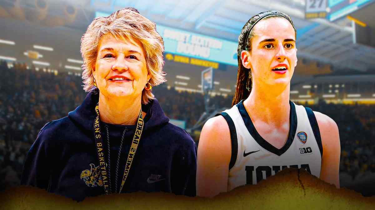 Iowa coach Lisa Bluder and Caitlin Clark.
