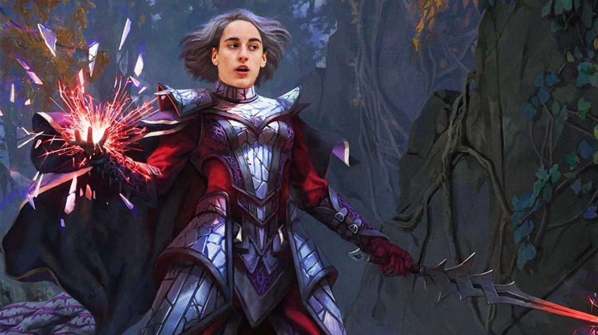Caitlin Clark (iowa women's basketball) as MTG character