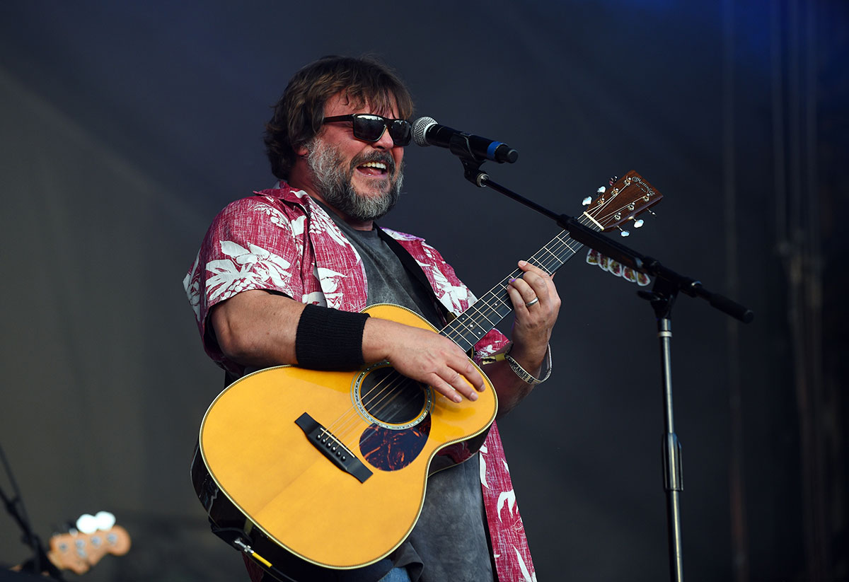 Jack Black of Tenacious D performs during the 2018 Shaky Knees Music Festival at Central Park.
