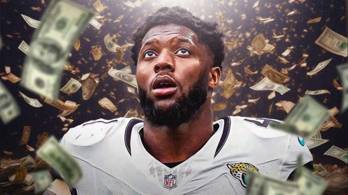 Jaguars player Josh Allen, money all around