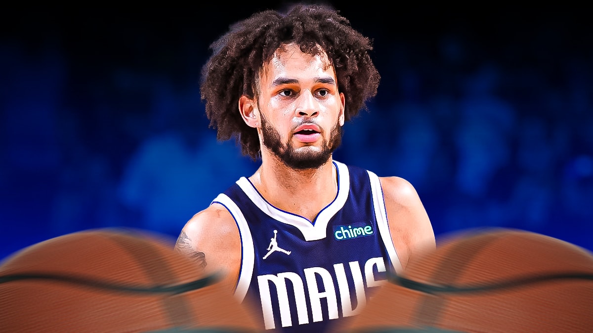 Dereck Lively II (Mavericks) looking serious.
