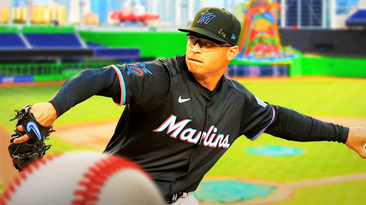 Miami Marlins pitcher Jesus Luzardo