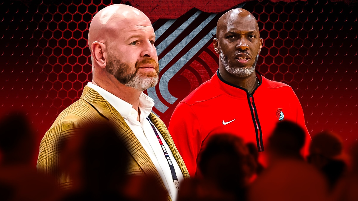 Blazers GM Joe Cronin coach Chauncey Billups