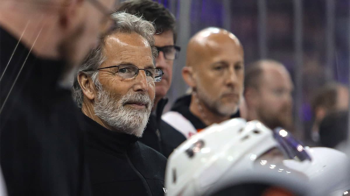 Philadelphia Flyers head coach John Tortorella during the second period against the New York Rangers at Madison Square Garden.