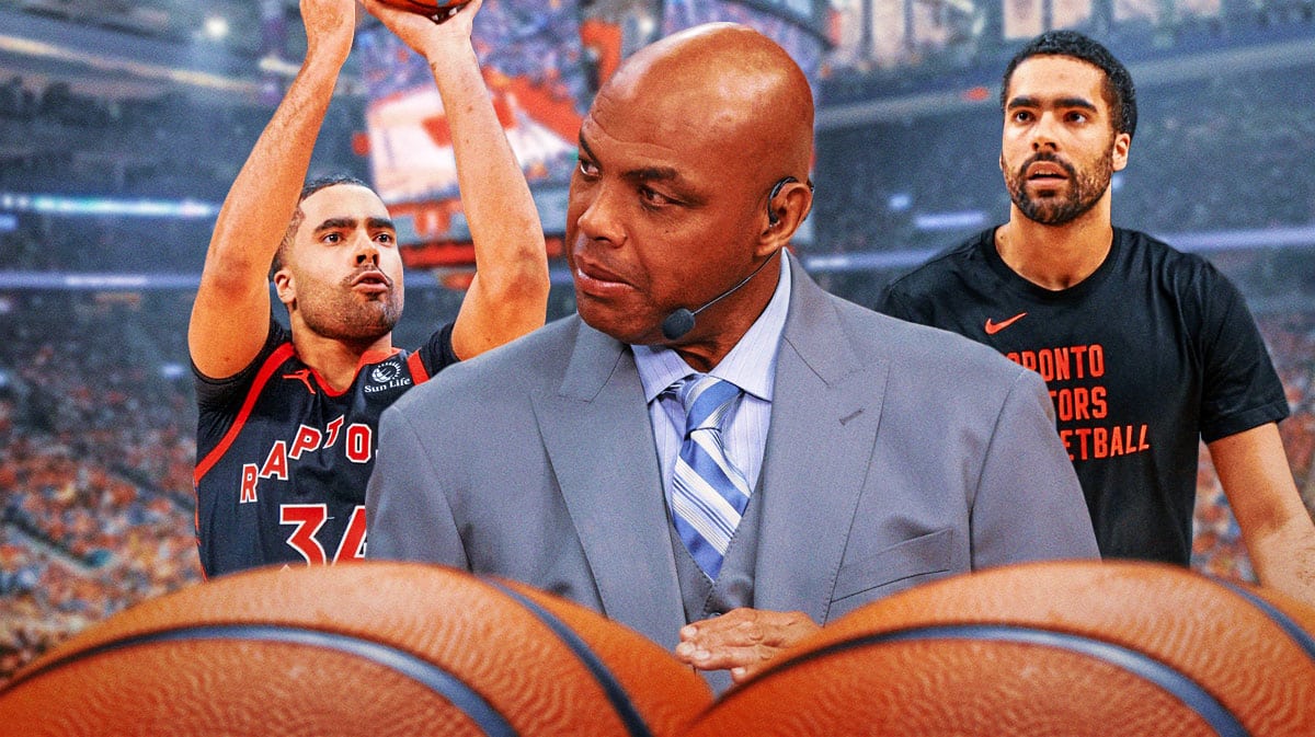 NBA analyst Charles Barkley and recently banned Jontay Porter of the Toronto Raptors