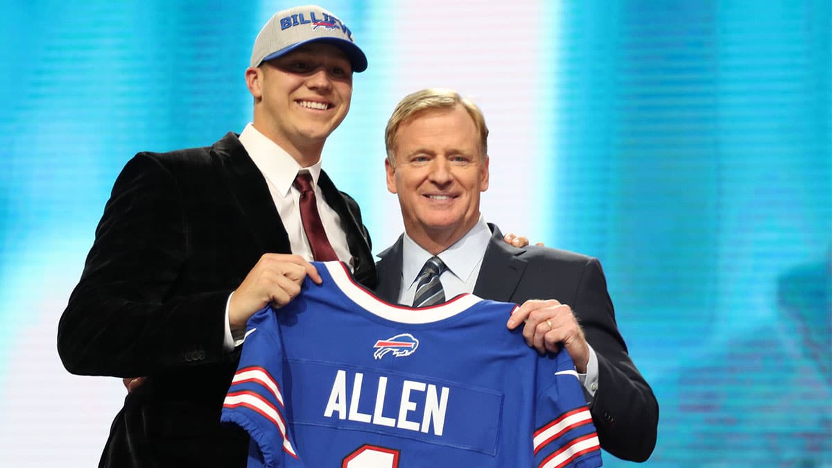Josh Allen getting drafted by the Buffalo Bills