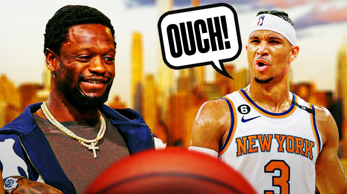 Knicks' Josh Hart, Julius Randle joking with each other
