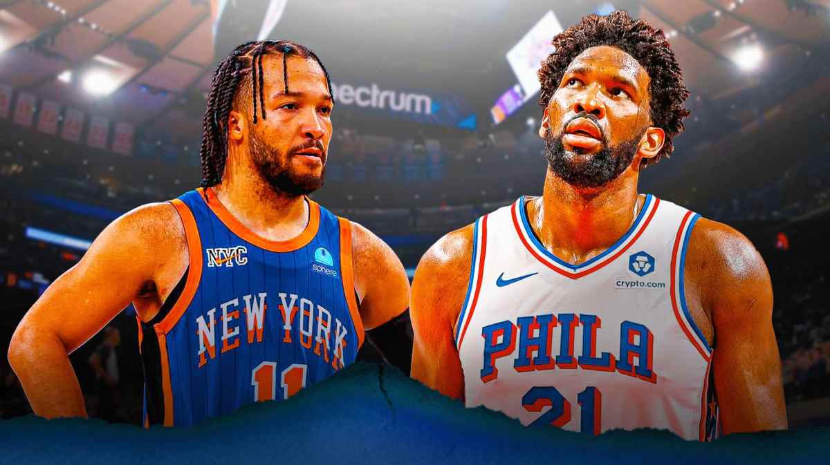 Knicks' Jalen Brunson and 76ers' Joel Embiid