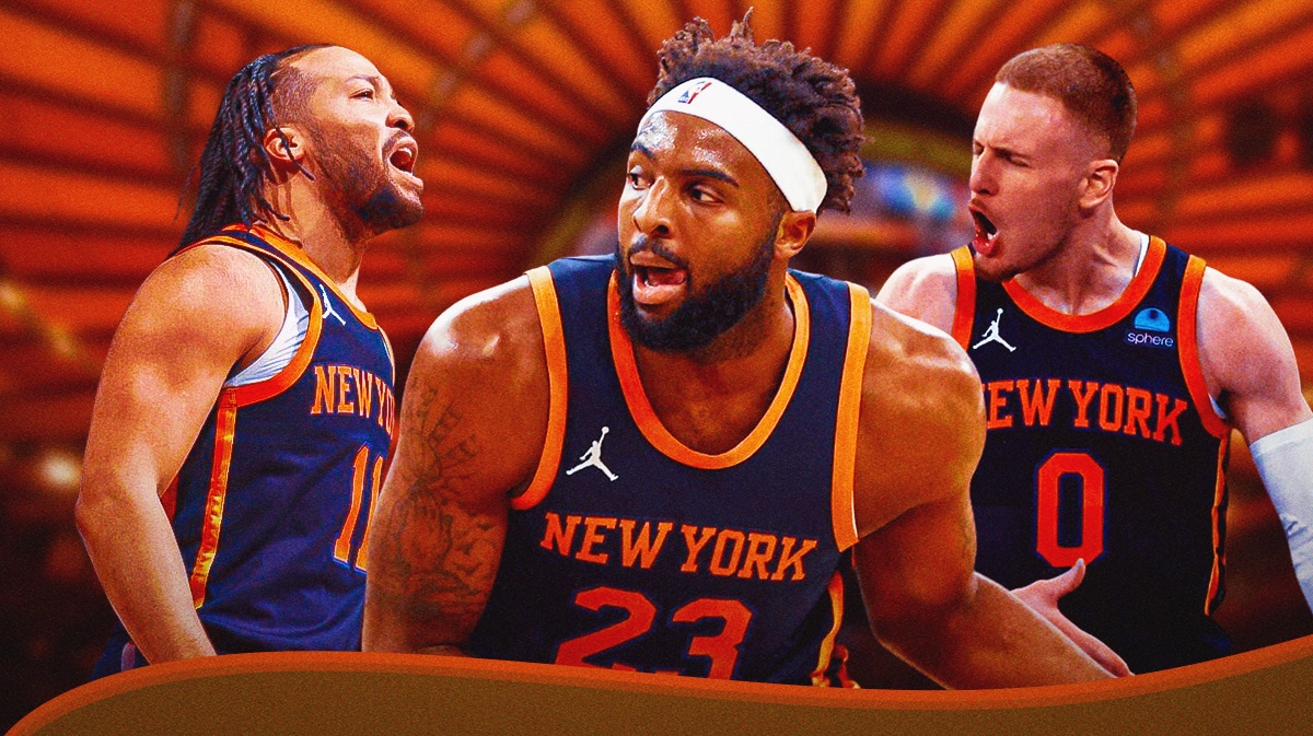 Knicks’ Jalen Brunson, Donte DiVincenzo, and Mitchell Robinson all angry