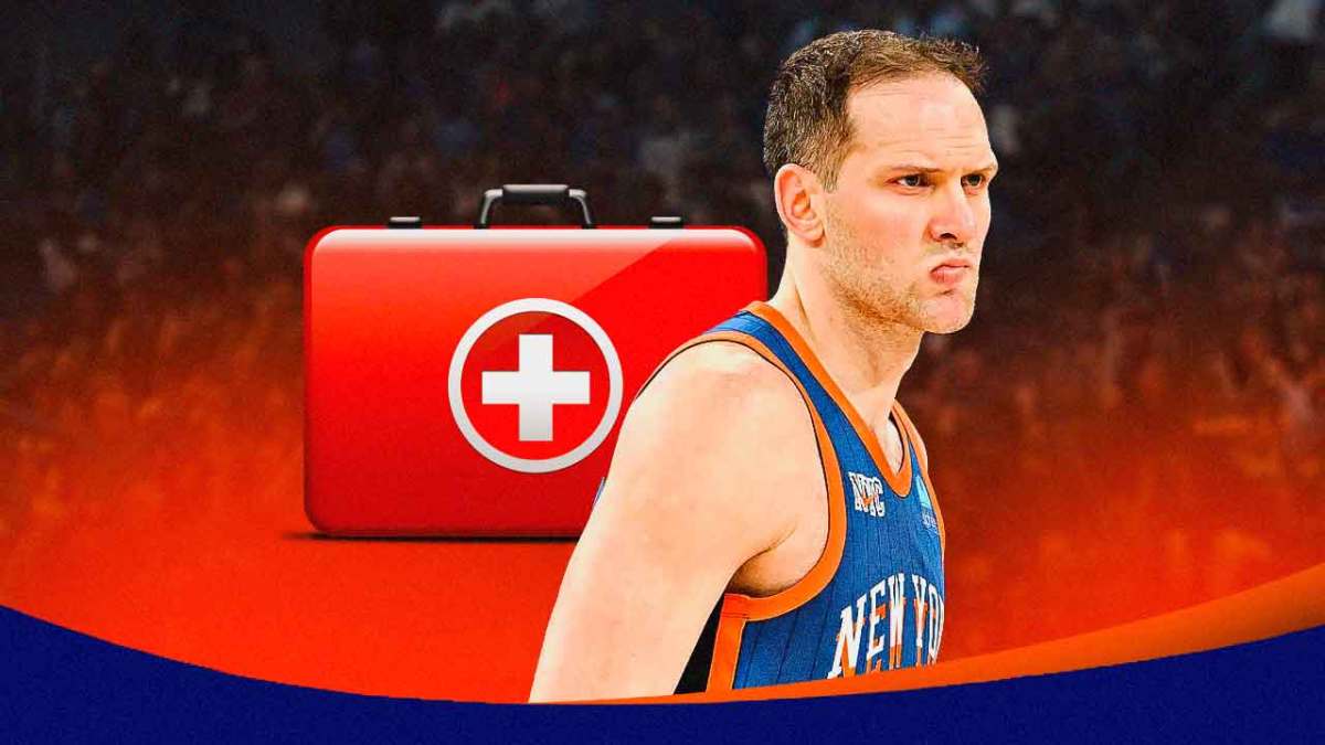 Bogan Bogdanovic with a first aid kit