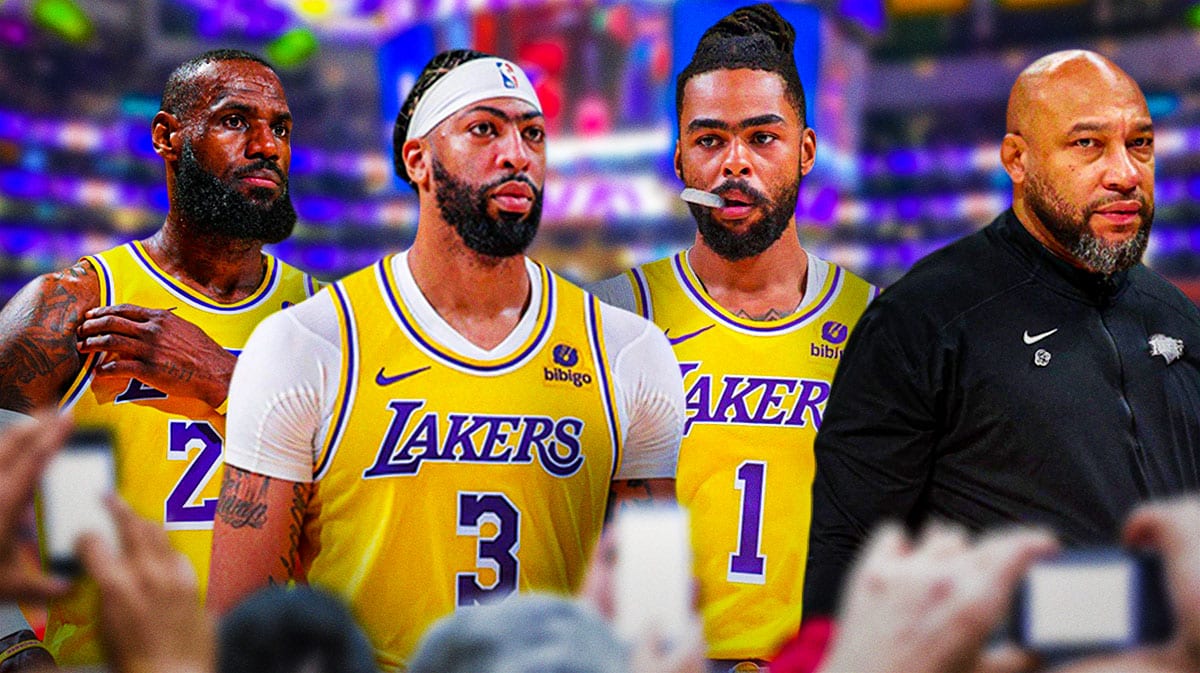 Lakers' D'Angelo Russell, Darvin Ham