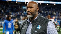 Detroit Lions general manager Brad Holmes walks off the field after the 20-6 win over the Atlanta Falcons at Ford Field in Detroit on Sunday, Sept. 24, 2023.