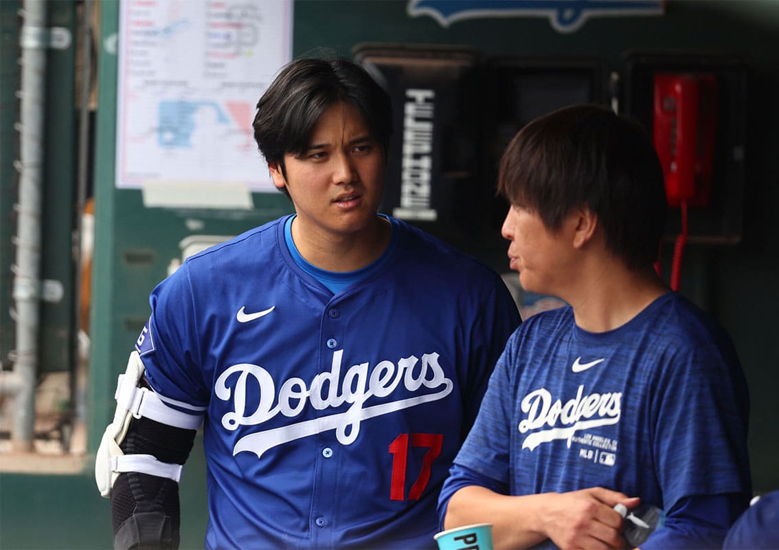 Los Angeles Dodgers player Shohei Ohtani and Ippei Mizuhara