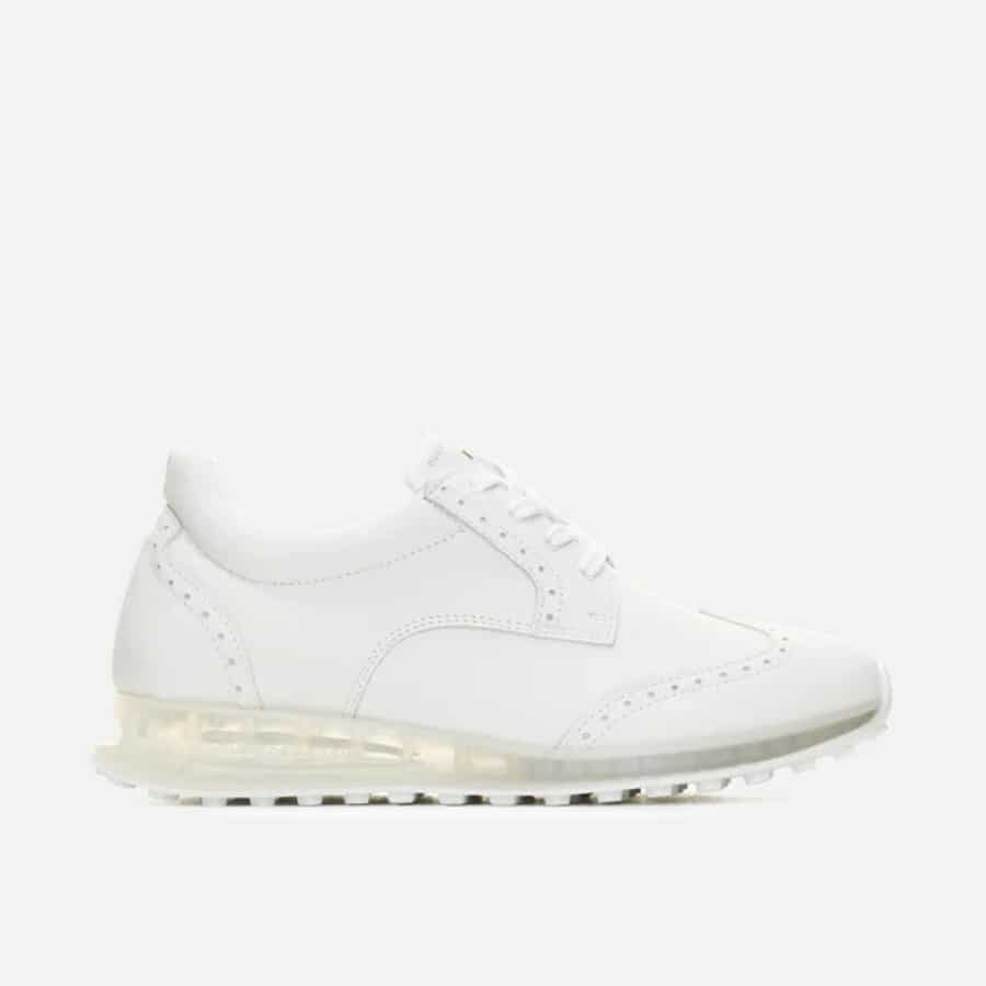 Luca del Cosma Bellezza Golf Shoes - White colored on a light gray background.