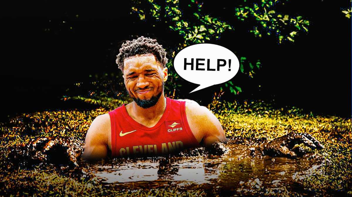 Donovan Mitchell stuck in a trap asking for help