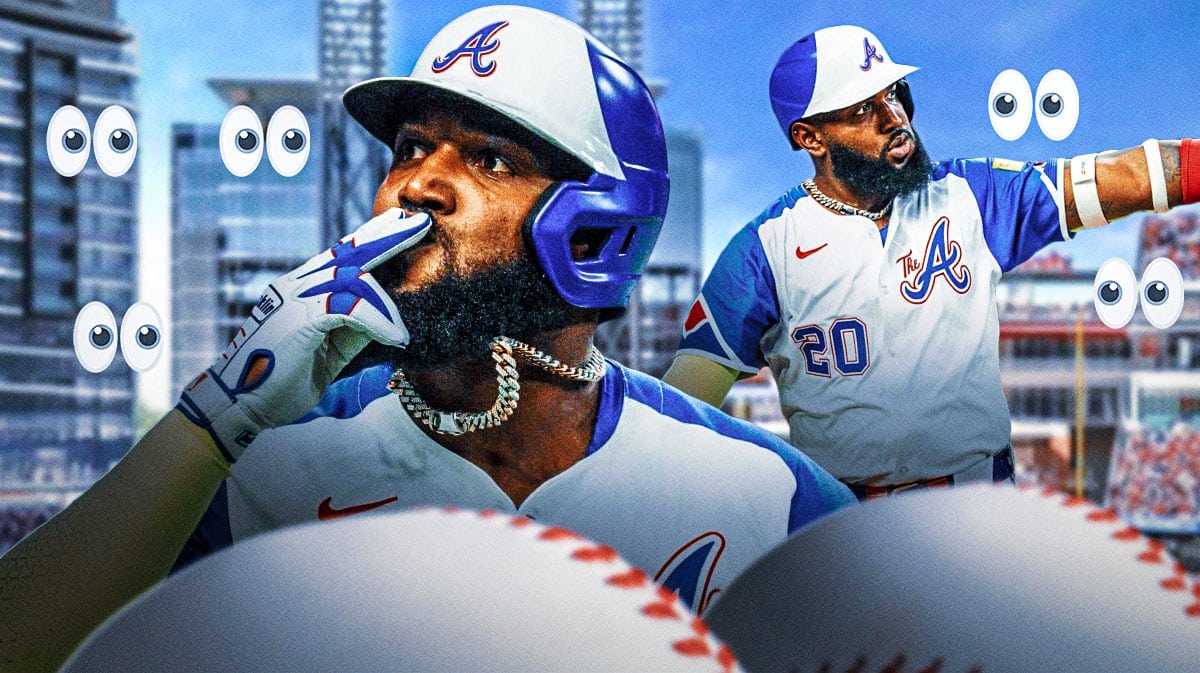 Marcel Ozuna with eyeball emojis all around