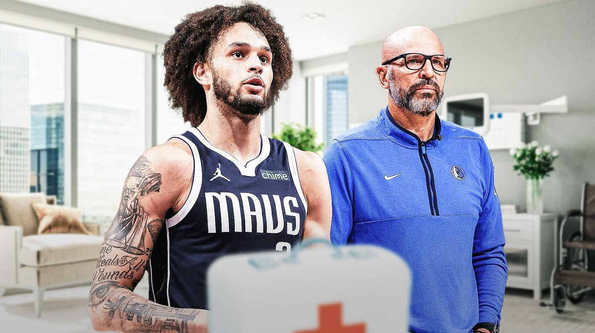 Mavericks Jason Kidd and Dereck Lively II after Luka Doncic loss vs Warriors