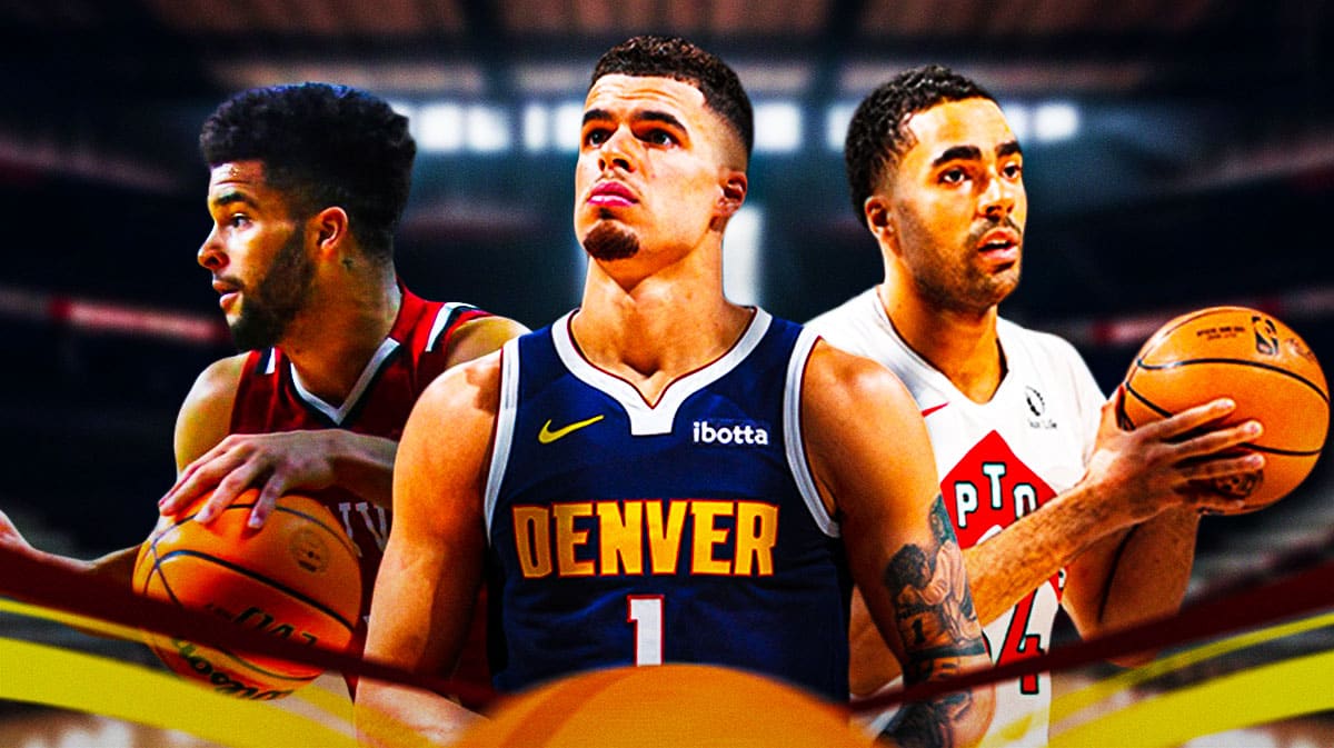 Denver Nuggets player Michael Porter Jr., former NBA player Jontay Porter and Coban Porter