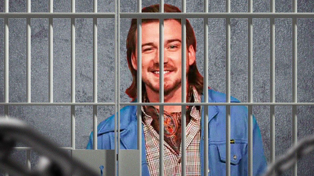 Morgan Wallen behind prison bars